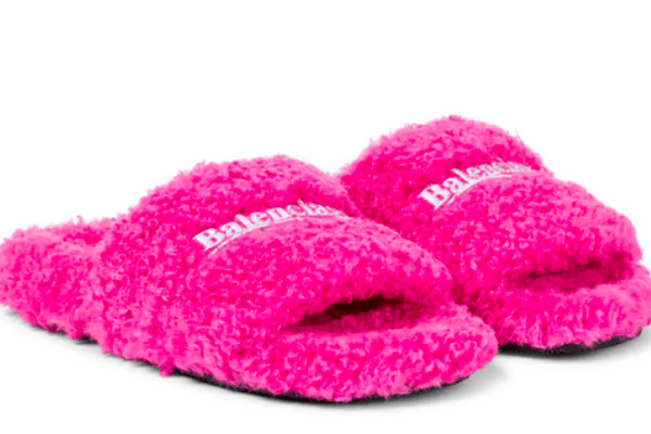pink balenciaga slides