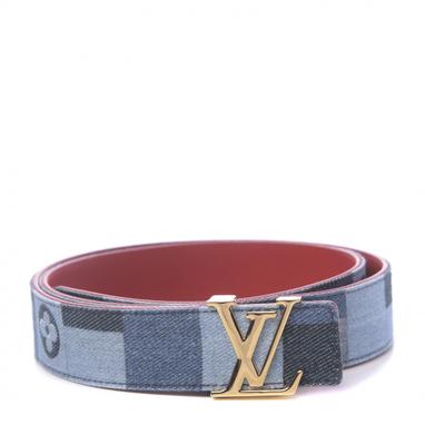 Louis Vuitton Monogram 30mm LV Initiales Reversible Belt Rogue Coquelicot  Sz 75