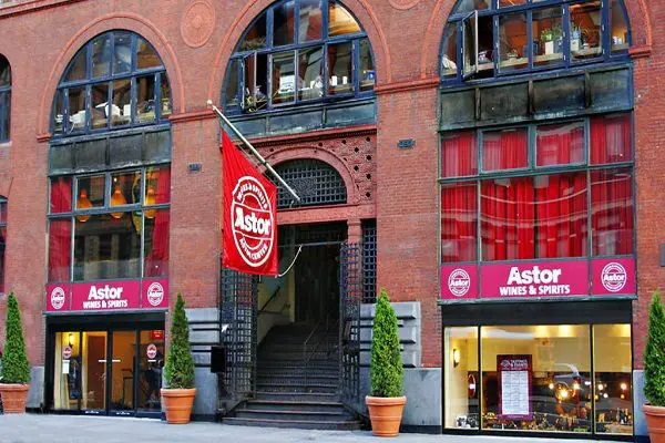 store front of astor wines in new york city