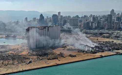 Port of Beirut unrecognizable after the explosion