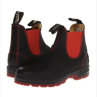 black and red blundstones