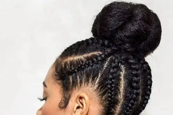 Updo cornrow is the trendiest hairstyle of 2021