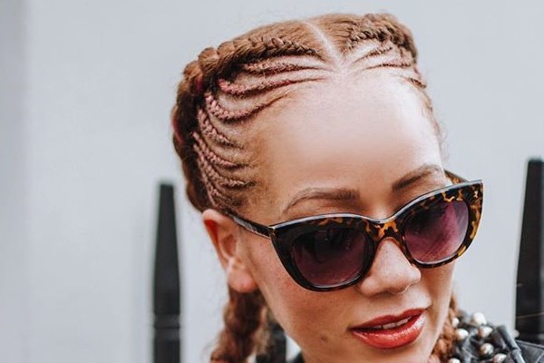 Try out the boxer braids with an extension.